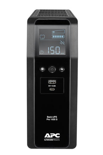 APC Back UPS Pro BR1600SI 1600VA, Sinuswelle,8 Ausgänge, AVR, LCD interface APC Back UPS Pro BR1600SI 1600VA, Sinuswelle,8 Ausgänge, AVR, LCD interface
